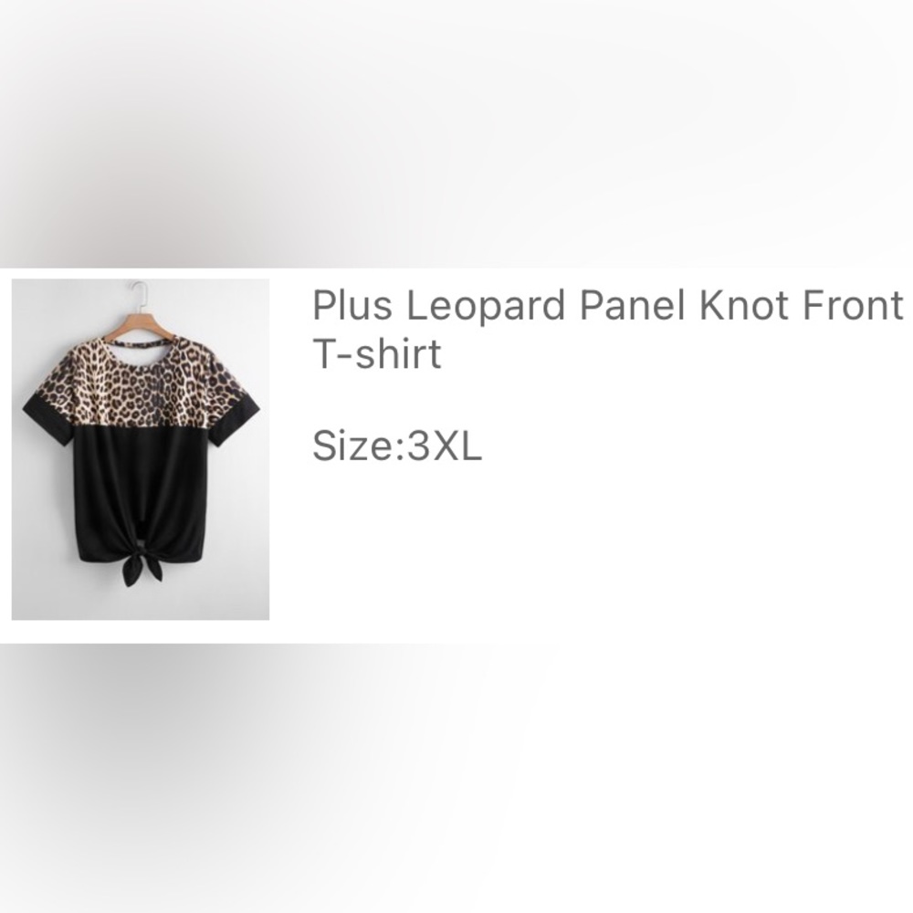 3XL Shein Cheetah Top
